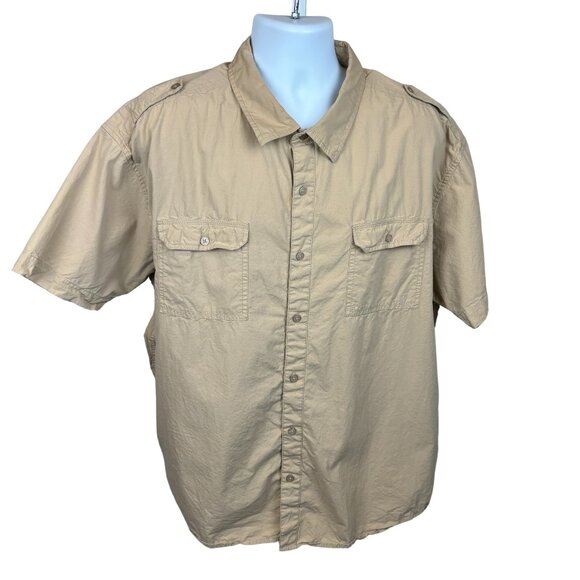 Steve's Jeans Other - Steve's Jeans button down shirt, size 3X, short sleeves, pockets, 100% cotton